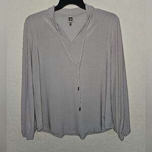 Anne Klein Light Gray Women's Blouse